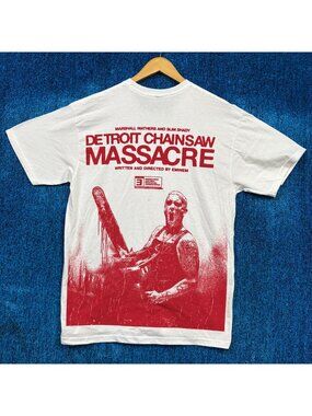 Eminem Detroit Chainsaw Massacre Slasher Capsule Rap Tee L